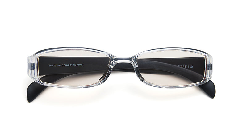Premium Reading Glasses Collection - The Feather - Black / Translucent Frame