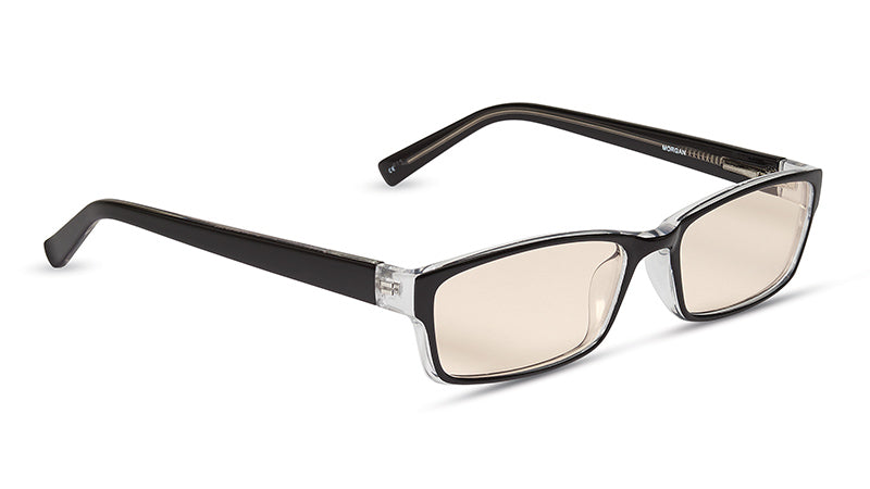 Premium Reading Glasses Collection - Morgan - Black / Translucent Frame